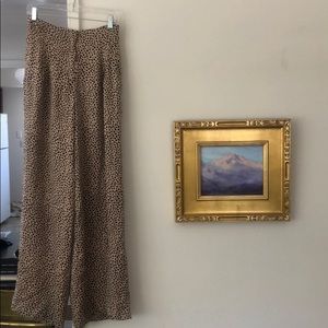 High waisted Rebecca De Revenel silk pants